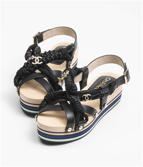 chanel pearls sandals|chanel sandals official site.